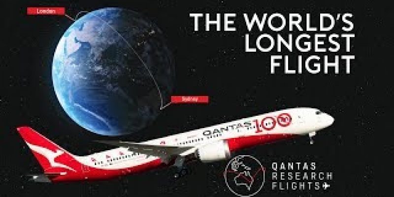 The World’s LONGEST Flight – QANTAS London to Sydney (VIDEO)